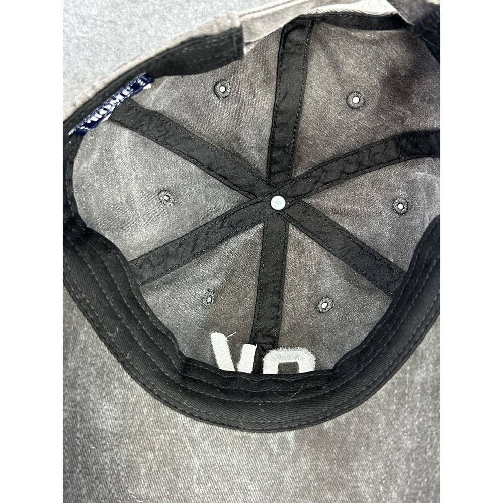 Oklahoma Black Denim Ball Cap Hat - Picture 7 of 8
